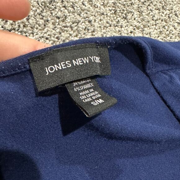 JONES NEW YORK Blue Adjustable Strap Nightgown and Belted Robe Set, Size Medium - Picture 7 of 9